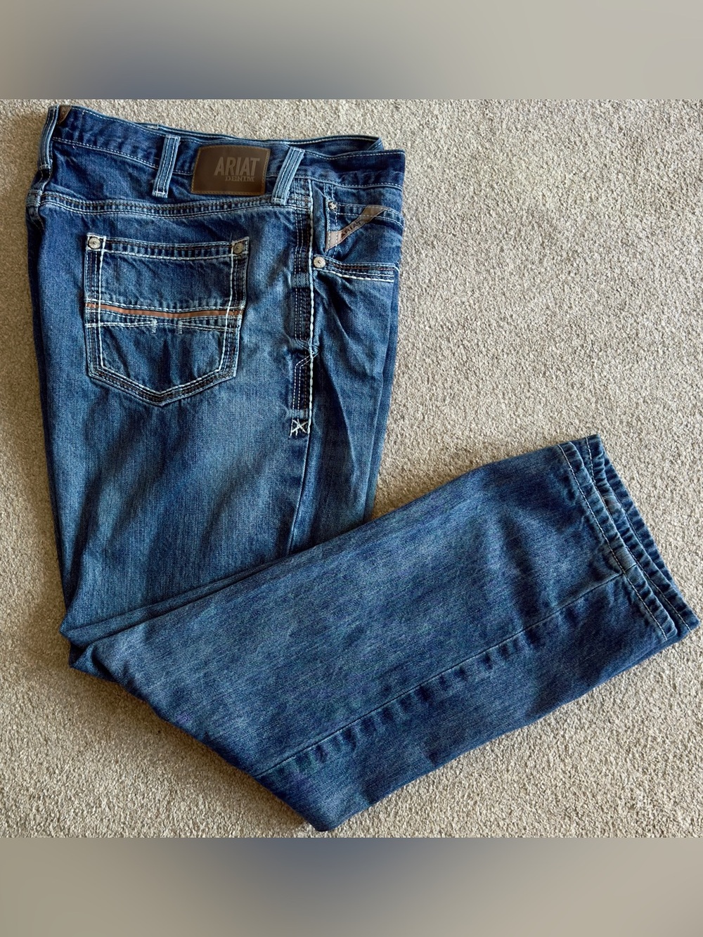 Ariat Men's Classic Straight Leg Denim Jeans 40x32